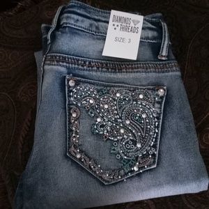 Limited Edition Diamonds Threads Jeans.